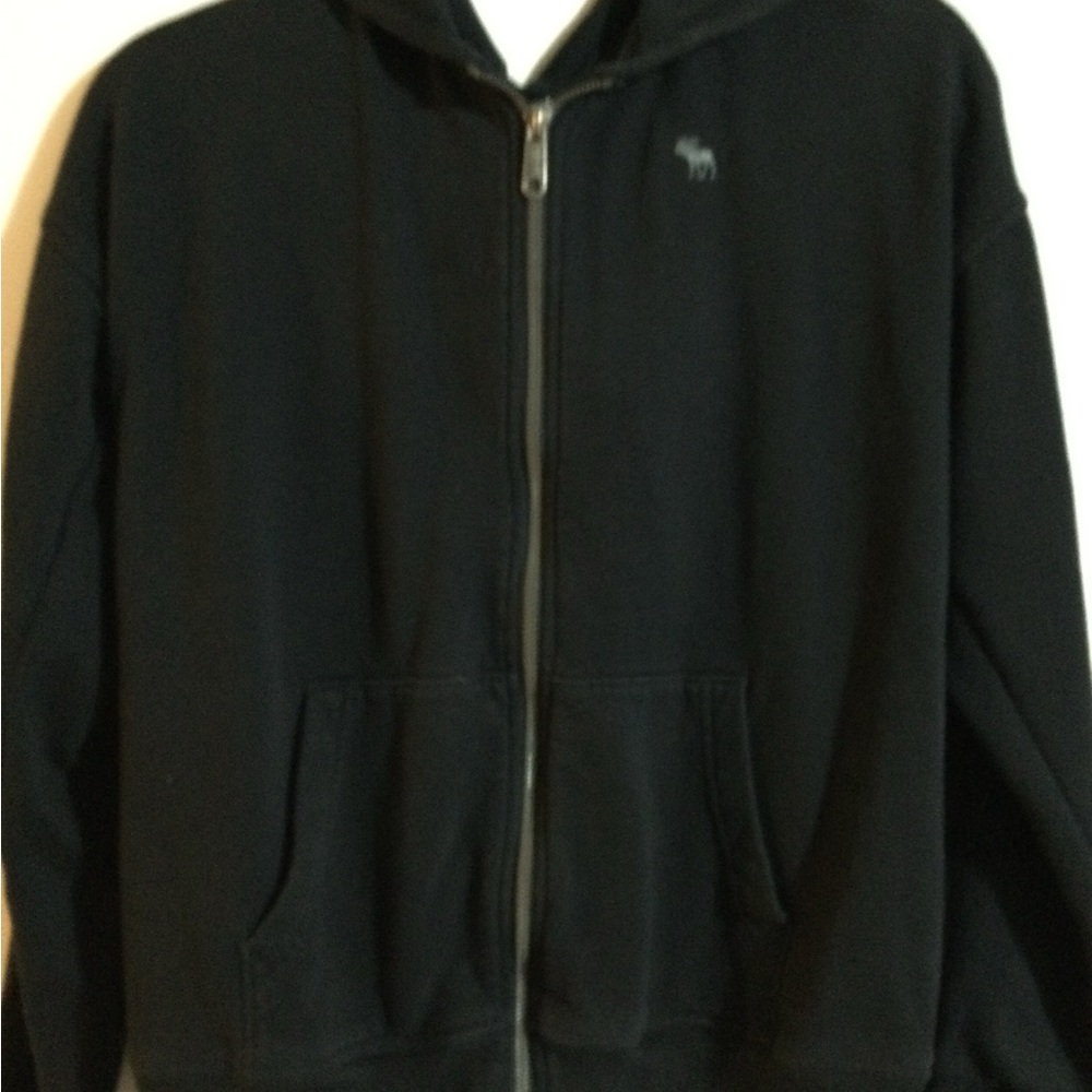 Abercrombie‎ Kids Black Zip-Up Sweater Size 17/18